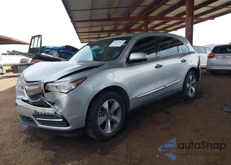 2014 Acura Mdx from USA, damaged, VIN 5FRYD3H28EB013617